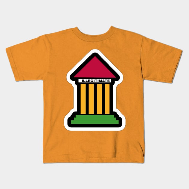 SCOTUS IS ILLIGITIMATE - Colors - Stickers - Front Kids T-Shirt by SubversiveWare